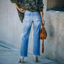 Stylish Distressed Women's Denim Jeans