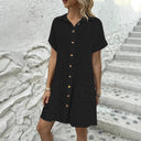 Chic Women's Shirt Dress with Stylish Pockets