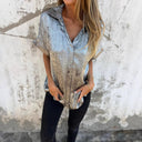 Satin Blouse with Glossy Finish for Women