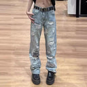 Trendy Distressed Women's Jeans