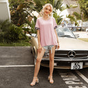 Trendy Animal Print T-Shirt with Asymmetrical Hem