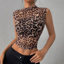 Chic Leopard Print Blouse for Women