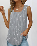 Women's Draped Sleeveless Blouse - Chic Style