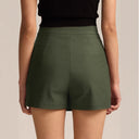 Chic High-Waist Short Skirt with Slit