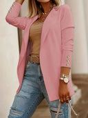 Chic Women's Blazer with Glamorous Buttons
