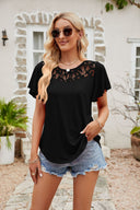 Lace-Trimmed Women's Blouse for All Occasions