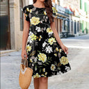 Floral Ruffle Summer Dress for Women