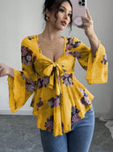Floral Print Women's Blouse for All Seasons