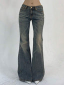 Vintage High-Waisted Flared Jeans for Women