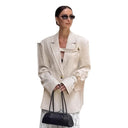 Chic Oversized Blazer with Unique Design