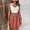 Women's Eyelet Embroidered Dress with Wide Straps