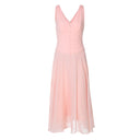 Elegant Midi Dress with Button Accents