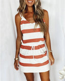 Chic Summer Dress with Pencil Waist and Handy Pockets