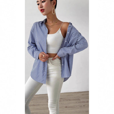 Chic Women's Striped Blouse for Effortless Style