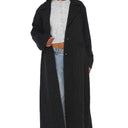 Chic Striped Women's Long Blazer