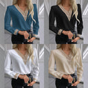 Ladies' Lace-Trim Blouse for Chic Style