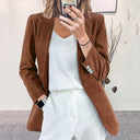Chic Striped Blazer Jacket for Women