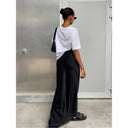 Chic Satin Maxi Skirt for Women