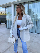 Chic Women's Oversized Blazer Jacket