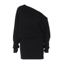 Women's Off-Shoulder Dress with Side Ruching