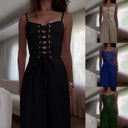 Chic Women's Corset Blouse with Lacing Design