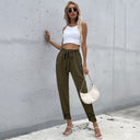 Stylish Women's Culotte Pants with Bow and Tie Belt