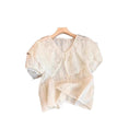 Chic Women's Blouse with Lace Trim and Ruffled Accents
