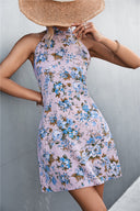 Floral Halter Dress with Chic Design