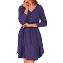 Chic Women's Button-Detail Wrap Dress