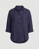 Chic Loose Fit Linen Blouse for Women