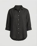 Chic Loose Fit Linen Blouse for Women