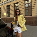 Chic Oversized Blazer with Deep Lapel