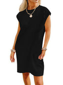 Chic Textured Loose Summer Dress for Women