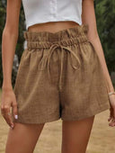 Airy Linen Women’s Shorts with Flexible Waistband