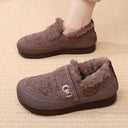 Cozy Women's Slippers with Decorative Buckle
