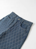 Modern Check High-Waist Women's Jeans