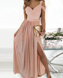 Chic Off-Shoulder Gradient Maxi Dress for Women