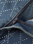 Modern Check High-Waist Women's Jeans