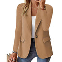 Chic Women's Blazer with Pocket Design