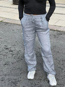 Women’s Relaxed Linen Trousers with Pockets