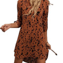 Chic Women's V-Neck Tunic Dress