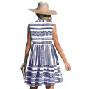 Stylish Women's Dress with Geometric Patterns