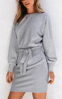 Chic Long Sleeve Knit Dress for Women
