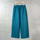 Women's Relaxed Linen Trousers with Elastic Waist & Pockets