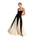 Chic Asymmetrical Evening Dress with Ruffle Detail