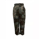 Sturdy Camouflage Cargo Pants with Utility Pockets for Women