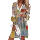 V-Neck Ruffle Women's Dress for Effortless Style