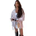 Stylish Women's Short Sleeve Blouse and Shorts Ensemble