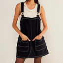 Women's Denim Overall Dress with Adjustable Straps & Stylish Pockets