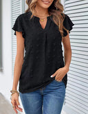Chic Women's Blouse with Ruffle Accents